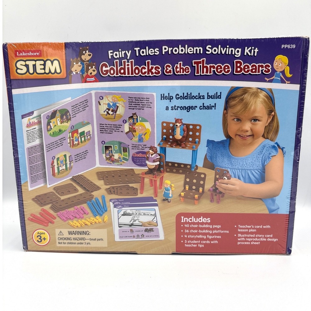 Lakeshore Goldilocks & Three Bears STEM Problem Solving Kit PP639 Multi Learning